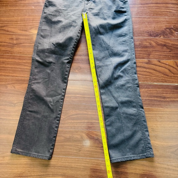 Nudie Jeans Co Lean Dean Black Stretch Denim Jeans 33x31 Slim Tapered Made Italy - Picture 10 of 10